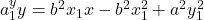 a^y_1y=b^2x_1x-b^2x_1^2+a^2y_1^2