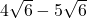 4\sqrt6-5\sqrt6