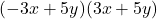 (-3x+5y)(3x+5y)