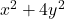 x^2+4y^2