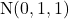 \mathrm{N}(0, 1, 1)