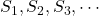 S_1, S_2, S_3, \cdots