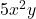 5x^2y