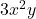 3x^2y