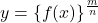 y=\left\{f(x)\right\}^{\frac{m}{n}}