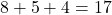 Rendered by QuickLaTeX.com 8+5+4=17