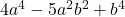 4a^4-5a^2b^2+b^4