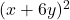 (x+6y)^2