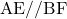 \text{AE//BF}
