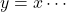 y=x\cdots