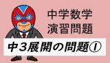 中学数学：演習問題・展開①