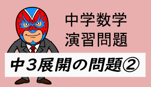 中学数学：演習問題・展開②