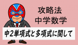 中学数学：攻略・単項式と多項式について