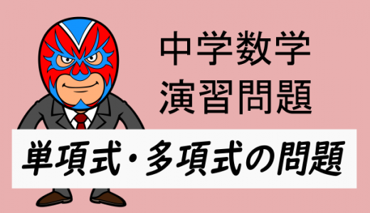 中学数学・単項式、多項式