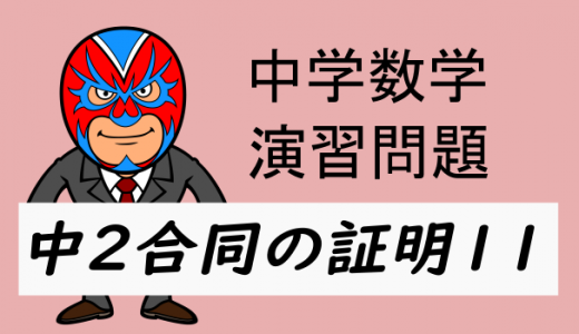 中学数学：中2合同の証明11
