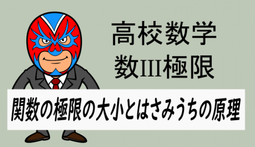 高校数学：数III極限・関数の極限の大小とはさみうちの原理