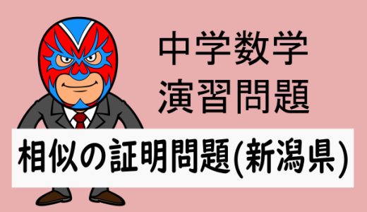 中学数学：相似：相似の証明問題(新潟県)